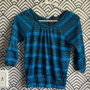 Miss understood  turquoise stripe shirt kids large